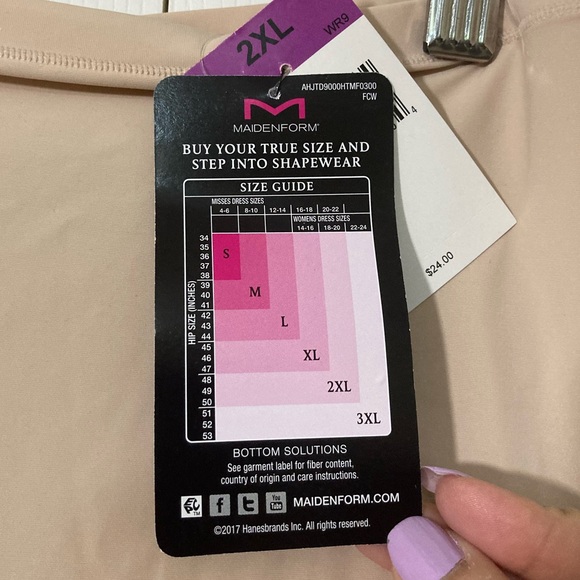 Maidenform 2X Slip Shorts - Picture 6 of 9